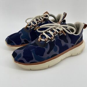 Cole Haan Zerogrand Camo Sneakers Mens 8.5 Blue‎ Gray Lace Up Athletic Shoes